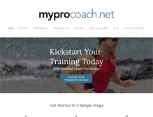 Tablet Screenshot of myprocoach.net